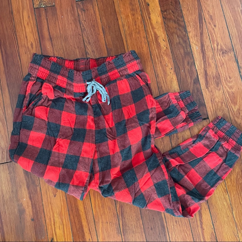 Aerie Red Plaid Pajama Pants
